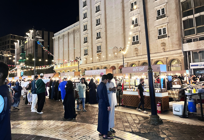 Visitors avoiding eating and drinking in public during daylight hours in Ramadan