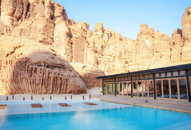 Tranquility meets luxury at Habitas AlUla, surrounded by the ancient beauty of Ashar Valley
