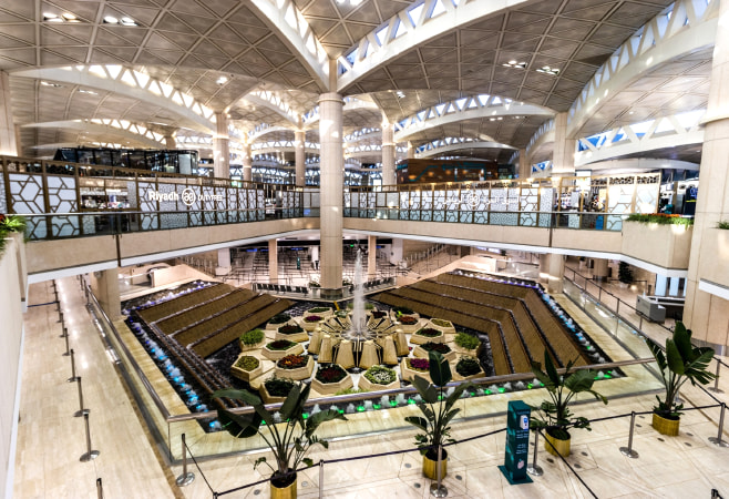 Airside view of King Khalid International Airport