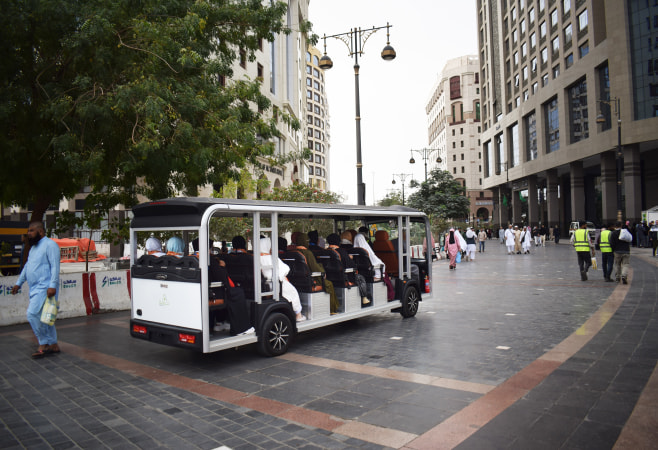 Available public transportation options are included in affordable Umrah packages.