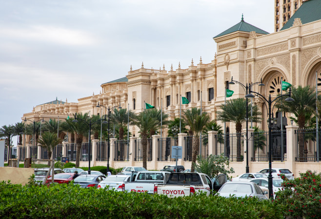 The centrally positioned Ritz-Carlton is a 15-minute drive from Jeddah Mall and Thalia Street, and 45 minutes from King Abdulaziz International Airport.