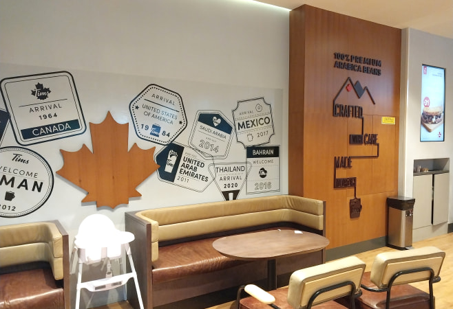 A coffee shop in Madinah Airport